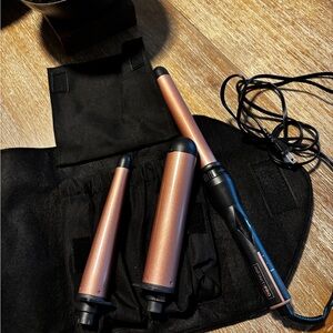 Conair Rose Gold Curling Wand Set